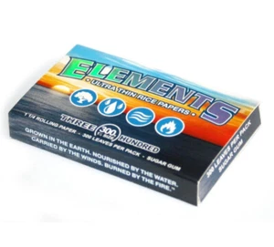 ELEMENTS 300 Ultra Thin Rice Rolling Paper 1.25 1 1/4 Size, 1 Pack = 300 Leaves - Picture 1 of 1