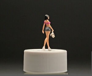 1/64 Diorama Figure Model City Street View Doll Girl Scene Display Prop Model