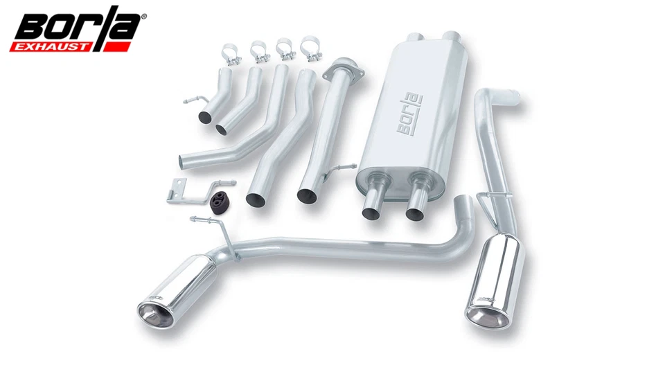 Borla Touring Cat-Back Exhaust System For 2003-2006 Hummer H2 SUV/SUT 6.0L V8 Foto 1 de 3
