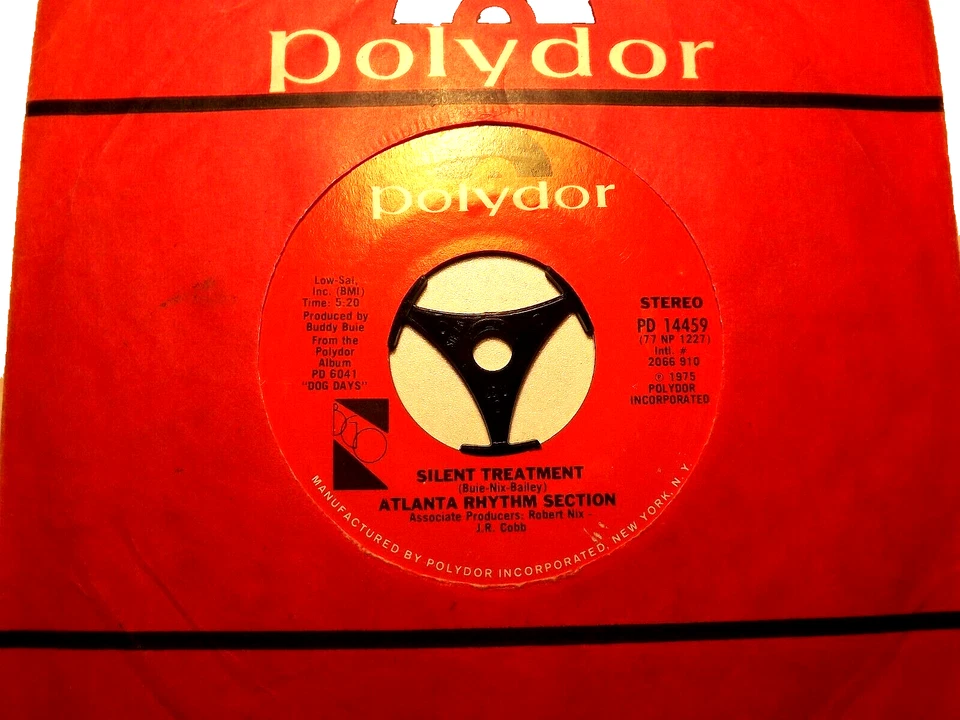 45rpm vinyl....Atlanta Rhythm Section.....Silent Treatment......Soul/Funk - Image 1 of 1