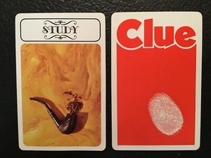 Clue 1972 Study LOCATION CARD Vintage Game Replacement Piece / Part - Picture 1 of 3