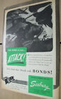 Seeburg phonographs 1944 WWII Ad-  Let's Back That Attack with Bonds! patriotic