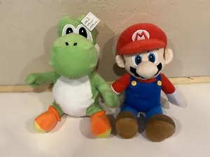 12 Inch Tall super Mario And yoshi plush Toys With Secret Pouch - Picture 1 of 5