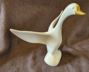 Porzellanfigur GANS von Hollohaza, Handarbeit aus Ungarn. - Bild 1 von 5