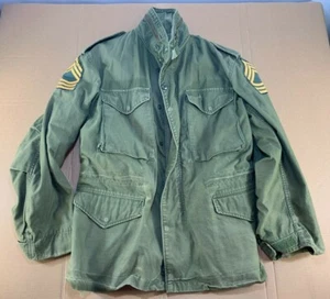 Vintage Vietnam War M65 Field Jacket Coat Army Military W/ Patches Distressed M - Picture 1 of 12