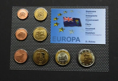 ST HELENA Ascension 2007 SET EURO SPECIMEN PATTERN GREAT BRITAIN TRISTAN D CUNHA - Image 1 of 4