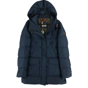 Camel Active Azul con Capucha Acolchado Chaqueta Parka Talla M - Imagen 1 de 12