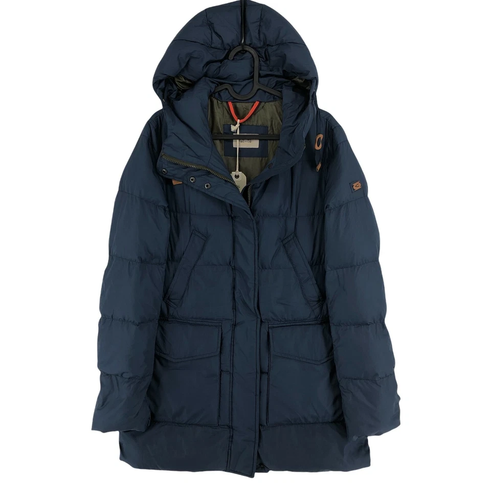 Camel Active Azul con Capucha Acolchado Chaqueta Parka Talla M - Imagen 1 de 4