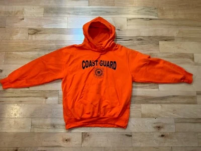 Men’s Large Size Hoodie Coast Guard MV Sport Preowned Orange Hooded EUC - Image 1 of 4