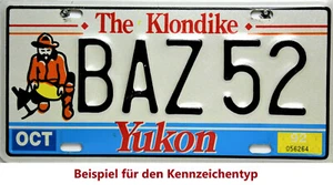Yukon The Klondike Tablica rejestracyjna oryginalna kanadyjska tablica rejestracyjna   - Zdjęcie 1 z 13