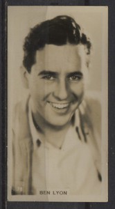 Ben Lyon Vintage Photo Cigarette Trading Card Cinema Stars No.75