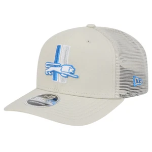 Detroit Lions New Era Canvas Trucker 9SEVENTY Stretch-Snap Hat Cap Snapback NFL - Picture 1 of 10