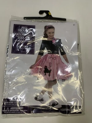 Miss Sock Hop Costume Girls Small 4-6 Retro 50’s Halloween 3 Piece NEW - Image 1 of 4