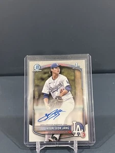 Hyun-Seok Jang 2025 Bowman Chrome 1st Auto #CPA-HJ Dodgers - Picture 1 of 2