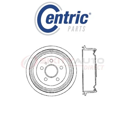 Centric Brake Drum for 2000 Saturn LS2 3.0L V6 - Braking Stopping oq Foto 1 de 4