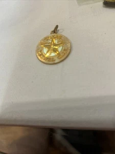 Vintage Gold Plated TEXAS star Kennel Club Medal medallion - Picture 1 of 1