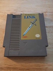Zelda II: The Adventure of Link (Nintendo NES, 1988) *Gray* Cartridge Only