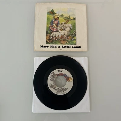 PAUL McCARTNEY & WINGS - Mary Had A Little Lamb Picture Sleeve/45rpm 1972 EXC - Image 1 of 4