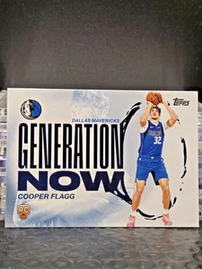 Cooper Flagg 2025-26 Topps Generation Now GN-1 Dallas Mavericks Rookie RC - Picture 1 of 2