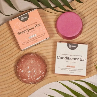 The Earthling Co. Shampoo & Conditioner Bar VANILLA COCONUT - New in Box!