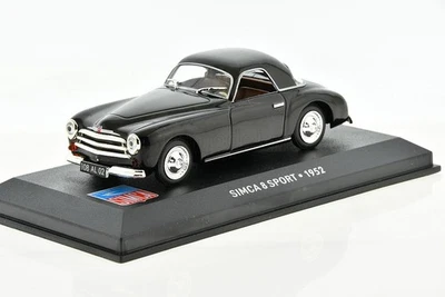 SIMCA 8 Sport Black 1952 1/43 Altaya - Image 1 of 4