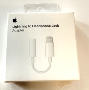 Adaptateur jack 3,5 mm Apple Lightning vers casque OEM - Blanc MMX62AM/A - Photo 1 sur 6