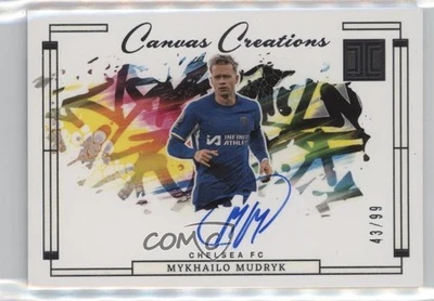 2023 Panini Impeccable Premier League Canvas Creations /99 Mykhailo Mudryk Auto - Image 1 of 2
