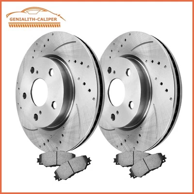 Front Brake Rotors Ceramic Pads for 2007 - 2017 Toyota RAV4 Pirus V Lexus HS250H Foto 1 de 4