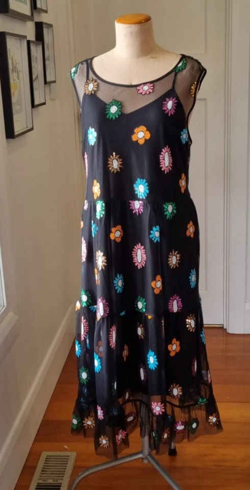 NWT Gorman size 20 flowering sequin dress - image 1 of 4