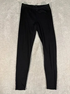 Eileen Fisher Lyocell Pantalón Negro Pierna Ajustada Recta Pequeño - Imagen 1 de 8