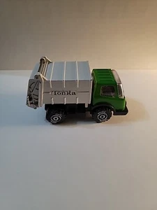 Vintage Mini Tonka Trash Garbage Truck Green & White " Steel - Picture 1 of 5