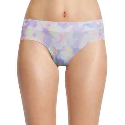 Женские бесшовные хипстерские трусики без границ размер БОЛЬШОЙ лаванда цветочный узор новые - Изображение 1 из 2