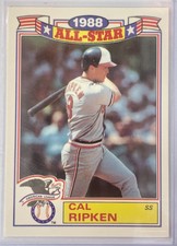 1987 TOPPS ALL STAR  #5 OF 22 CAL RIPKEN JR. BASEBALL CARD MLB Orioles