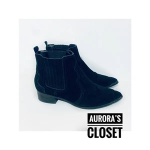 Marc Fischer 11 schwarze Wildleder-Stiefeletten Chelsea Yohani 200 $ - Bild 1 von 5