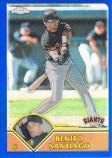 2003 Topps Chrome Baseball Refractor #55 Benito Santiago 641/699 Giants