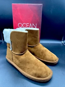 Botas Ocean & Coast Krista en Castaño Micro Piel de Oveja Talla 8 NUEVAS En Caja - Imagen 1 de 6