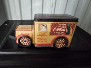 Coca-Cola Delivery Truck Collectible Tin With Movable Wheels (Coca-Cola, 1996) - Picture 1 of 4