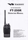 Bedienungsanleitung-Operating Instructions Pour Yaesu Ft-250 R
