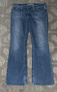 BIG STAR MADDIE WESTERN Mid Rise Stretch Boot Cut Jeans Women’s Sz 30  (35 X 30) - Picture 1 of 5