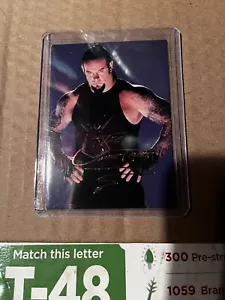 1999 Wwe Wwf Smackdown 22kt Gold Undertaker Signature Card Rare - Picture 1 of 2
