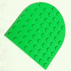 LEGO 41948 Plate Round 8x8 Rounded End Genuine MOC BRIGHT GREEN Qty 1 - Picture 1 of 6