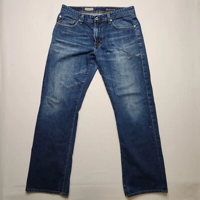 AG Adriano Goldschmied Jeans The Hero Relaxed Supima Cotton Mens 33x32 Blue I5 - Image 1 of 4