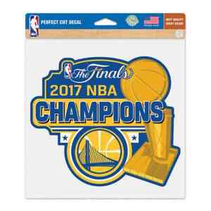 Golden State Warriors 2017 Finals Champions Large Perfect Cut Decal (8"x8")