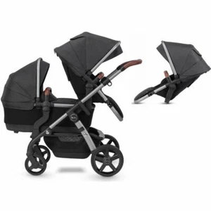 Silver Cross Wave Pram Granite w 1 carrycot, 2 Seats and a lot more in a Bundle - Picture 1 of 12