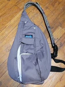 Kavu Rope Bag Sling BagGray Crossbody Hiking Bag Daypack 19 Inches - Picture 1 of 7