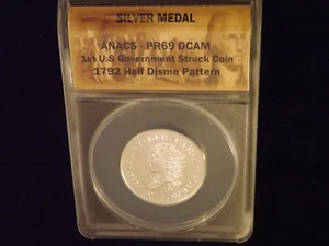 1792 Government Struck MEDAL ANACS PR 69 DCAM - Picture 1 of 2