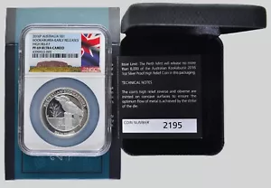 2016 Australia Kookaburra 1oz Silver .999 )$1 High Relief Proof coin ~ MS69 NGC - Picture 1 of 2