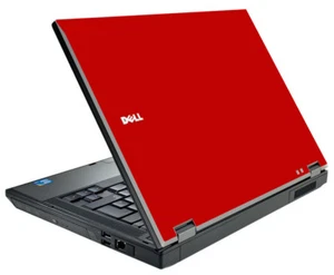 RED Vinyl Lid Skin Cover Decal fits Dell Latitude E5410 Laptop - Picture 1 of 1