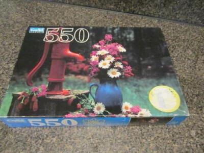 Hasbro/Guild Puzzle " Red Water Pump & Bouquet" 550 Piece Puzzle Vintage 1999 - Image 1 of 4