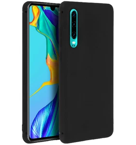 Housse pour Huawei P30 Noire Mince Douce TPU Slim Silicone Cellulaire Smartphone - Photo 1 sur 1